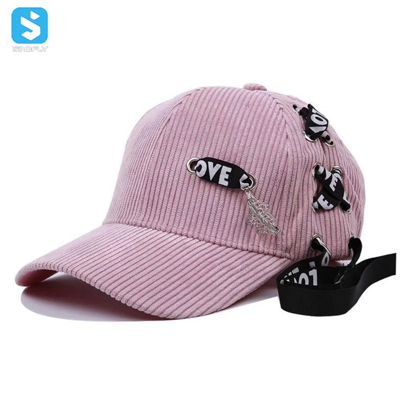 Long ribbon baseball cap